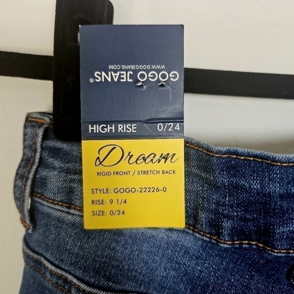 High Rise Rip and Repair Medium Wash with Rigid Front and Stretch Back Jeans NWT - Picture 13 of 15